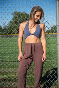 Soul Fire Apparel Co Amaryllis sports bra top with supportive design, shown in black with breathable fabric and athletic fit.