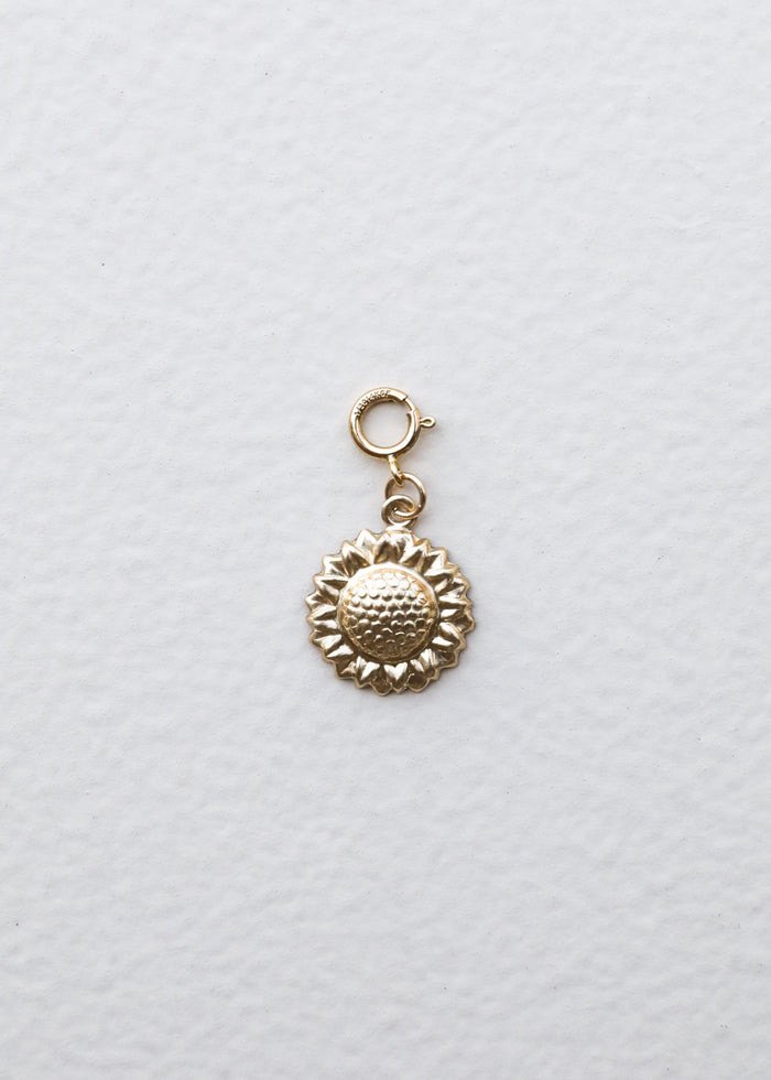 14K Gold Filled Charm - Sunflower