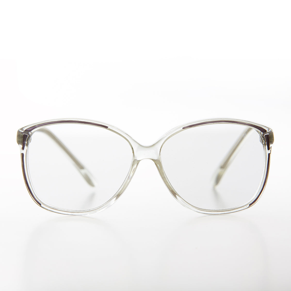 Women's large old-fashioned reading glasses in a classic Dianne style, featuring clear lenses and a stylish frame.