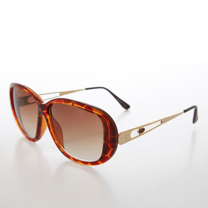 Vintage deadstock Connie sunglasses for women, glamorous large frame by Sunglass Museum, featuring stylish retro design.