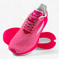 Pink APUS Women athletic shoes by Swift Running, showing comfortable lightweight sneakers with breathable mesh and cushioned soles.