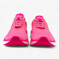 Pink athletic shoes for women by Swift Running, lightweight athletic footwear with a sleek design and comfortable fit.