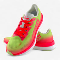 Swift Running EQUUS women’s pink athletic shoes with white soles and breathable mesh design for comfortable active wear.