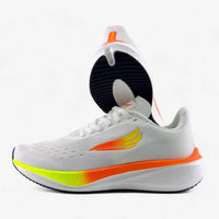 White APUS women’s athletic shoes by Swift Running, showcasing sleek design and comfortable fit for active wear.