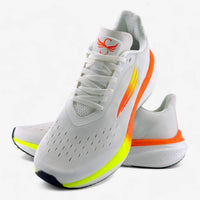APUS Women white athletic shoes by Swift Running, featuring a sleek design and comfortable fit for active wear.