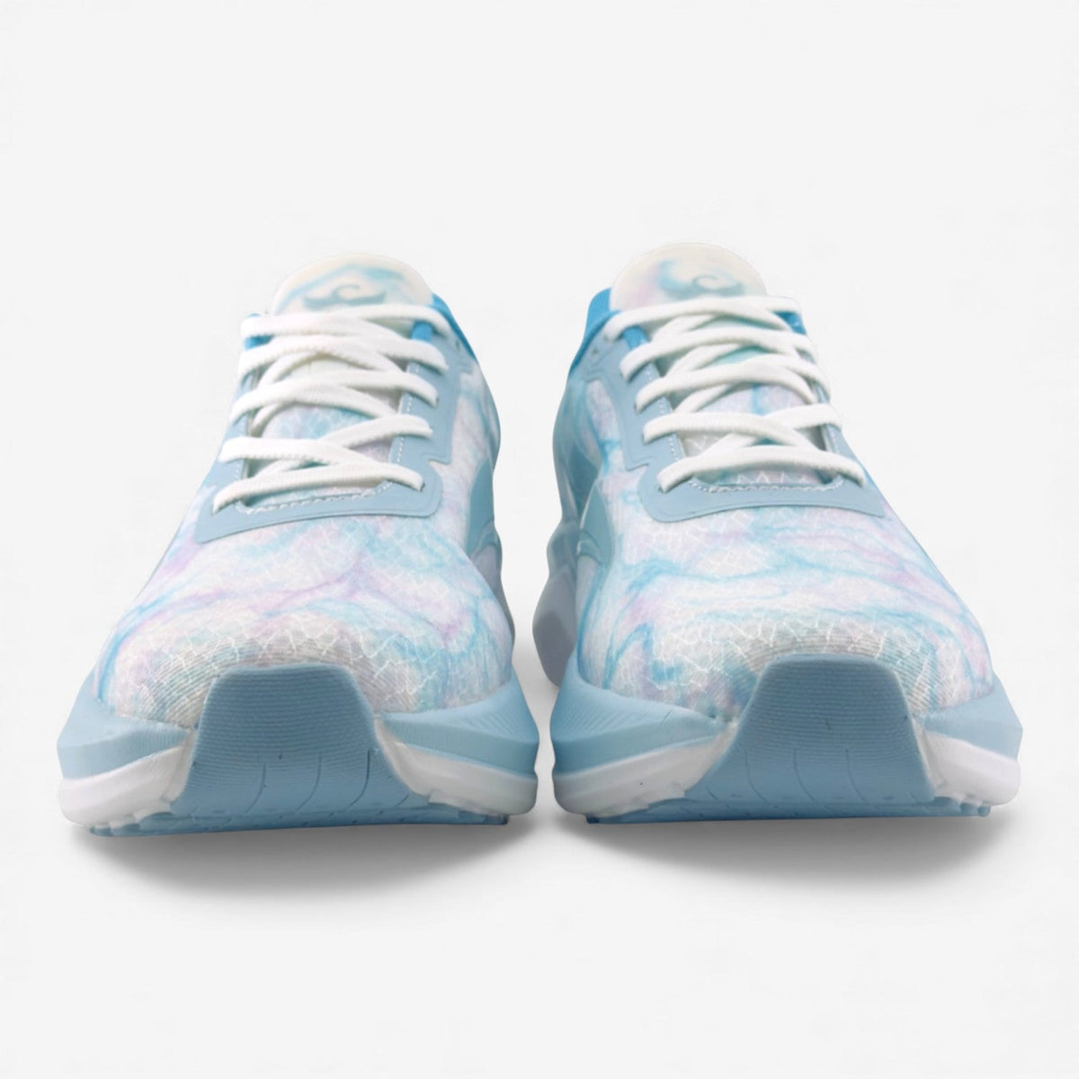 Blue CELER Women athletic shoes by Swift Running, featuring breathable mesh and cushioned sole for comfortable running.