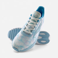 Blue CELER Women athletic shoes by Swift Running, showcasing lightweight design and breathable mesh for active wear.