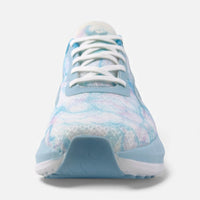 Blue CELER Women athletic shoes by Swift Running, featuring lightweight design and breathable fabric for active wear.