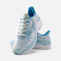 Blue CELER Women athletic shoes by Swift Running, featuring a sleek design ideal for running and active wear.