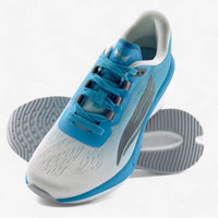 Blue Swift Running HORUS women’s athletic shoes with breathable mesh and cushioned soles for comfortable running.