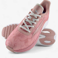 Pink CELER Women athletic shoes by Swift Running, featuring sleek design and cushioned comfort for active wear.