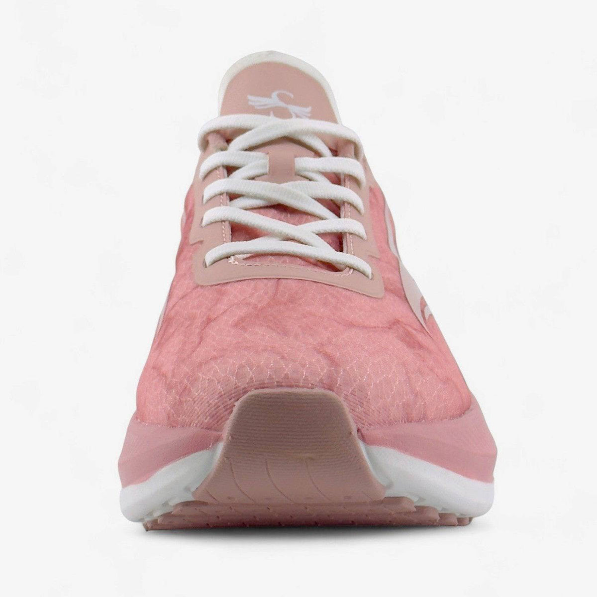 Pink CELER Women athletic shoes by Swift Running, featuring lightweight design and breathable mesh upper.