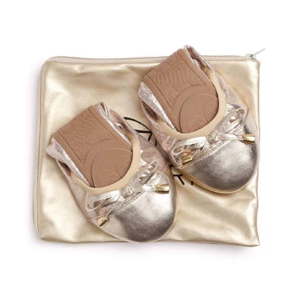 Talaria Flats Premium Champagne shoes with elegant pointed toe and sleek design, perfect for stylish occasions.