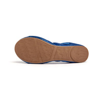Talaria Flats cobalt blue shoes featuring sleek, comfortable flat design with premium material for stylish everyday wear.
