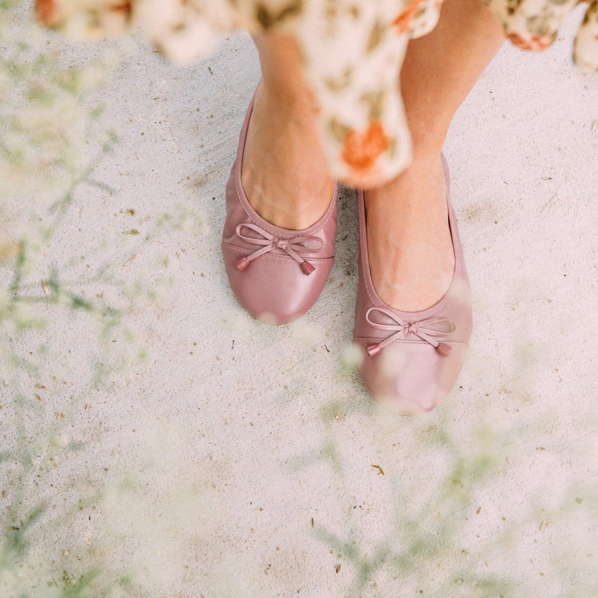 Talaria Flats in dusty rose color, stylish and comfortable shoes with a sleek design, perfect for casual or formal wear.