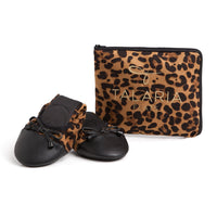 Talaria Flats premium leopard shoes featuring stylish pointed flats with a bold animal print design.