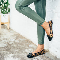 Talaria Flats premium leopard shoes featuring stylish leopard print flats with a sleek design and comfortable fit.