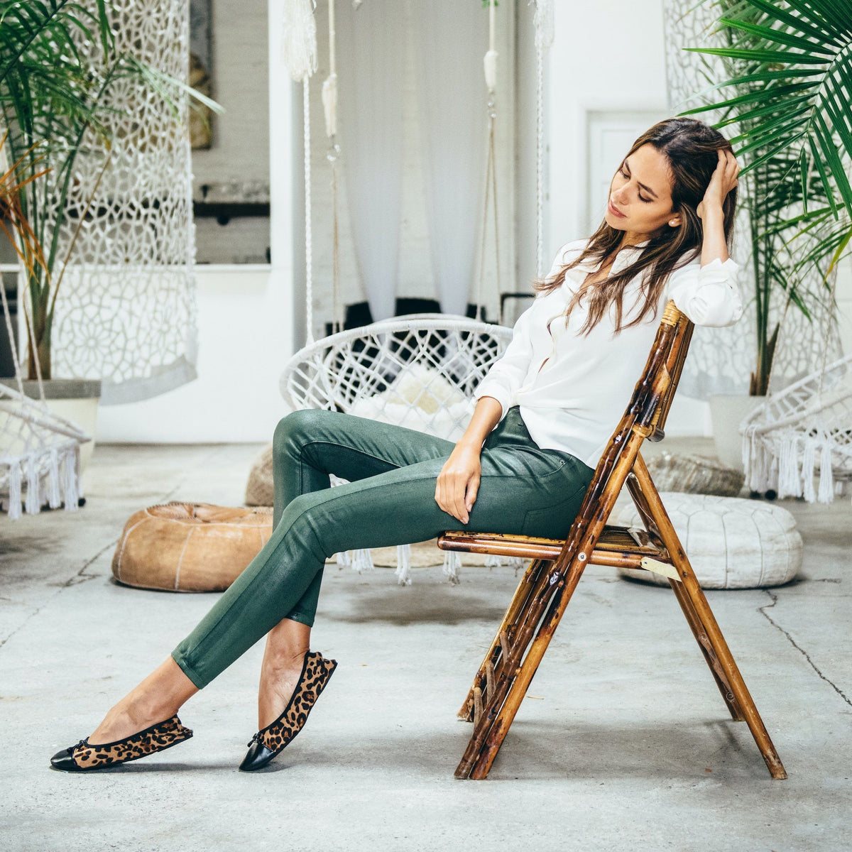 Talaria Flats premium leopard shoes with stylish pointed toe and comfortable slip-on design for everyday wear.