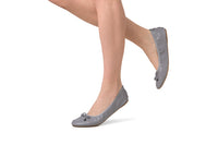 Talaria Flats premium stone grey shoes featuring a sleek, comfortable design and smooth suede finish.
