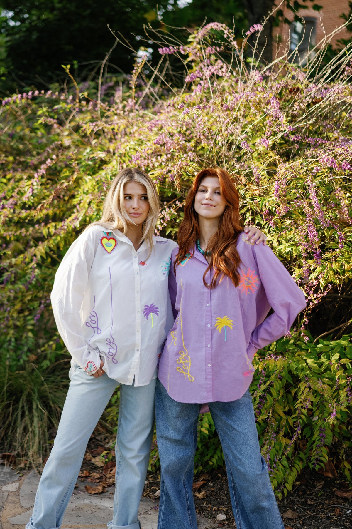 Lavender Lover Oxford shirt by Tela Luxury Mercantile, showcasing a soft lavender color and classic Oxford style.