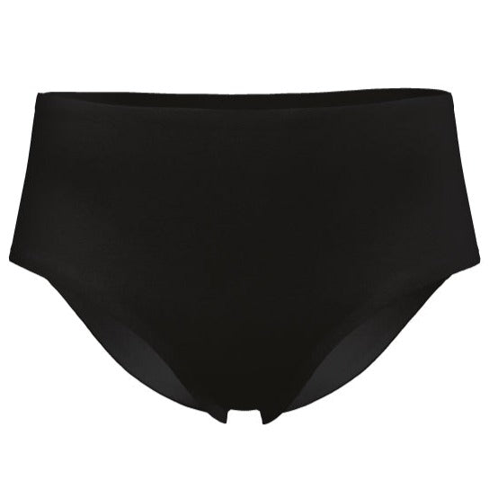Black XS size The Hi-Waist Hug shapewear from The Only Bra, featuring high-waist design and smooth fit for a seamless silhouette.