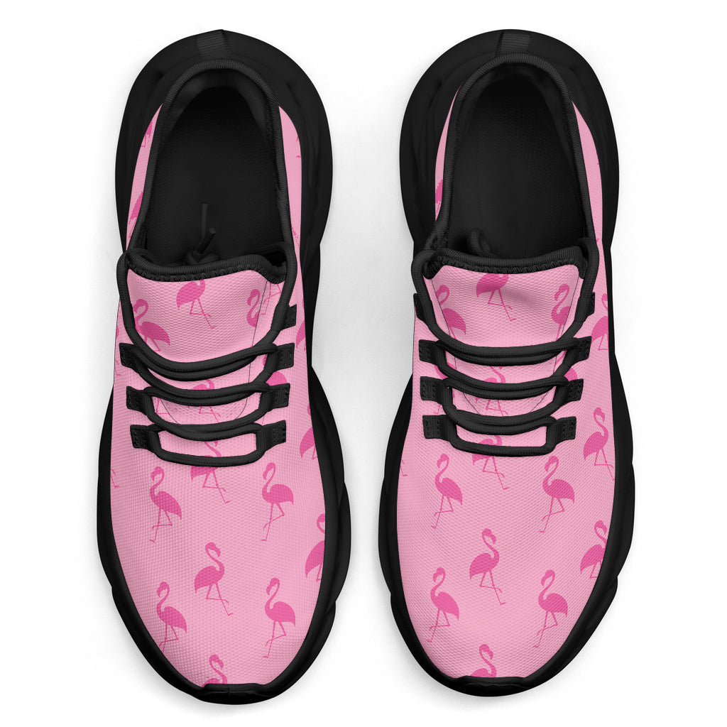 Simple pink flamingo sneakers with white soles from The Popular Flamingo, featuring a stylish, casual design for everyday wear.