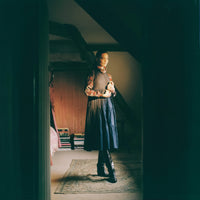 Navy house dress from The Village Green featuring a relaxed fit and comfortable fabric, ideal for casual home wear.