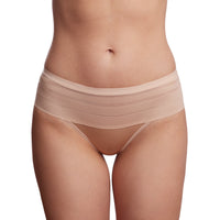Black silk medium-waisted women's panties by Lornea, featuring a smooth, comfortable fit and elegant design.