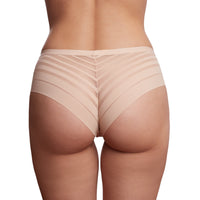 Black silk medium-waisted women’s panties by Lornea, featuring comfortable, elegant design with smooth fabric and subtle detailing.
