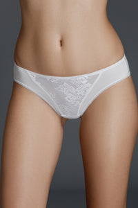 White Angel Veil Medium-Waisted Culottes from Lornea, women's panties with a comfortable fit and stylish design.