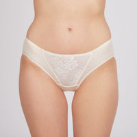 White Angel Veil Medium-Waisted Culottes by Lornea, women's panties featuring a soft, comfortable fabric and stylish design.
