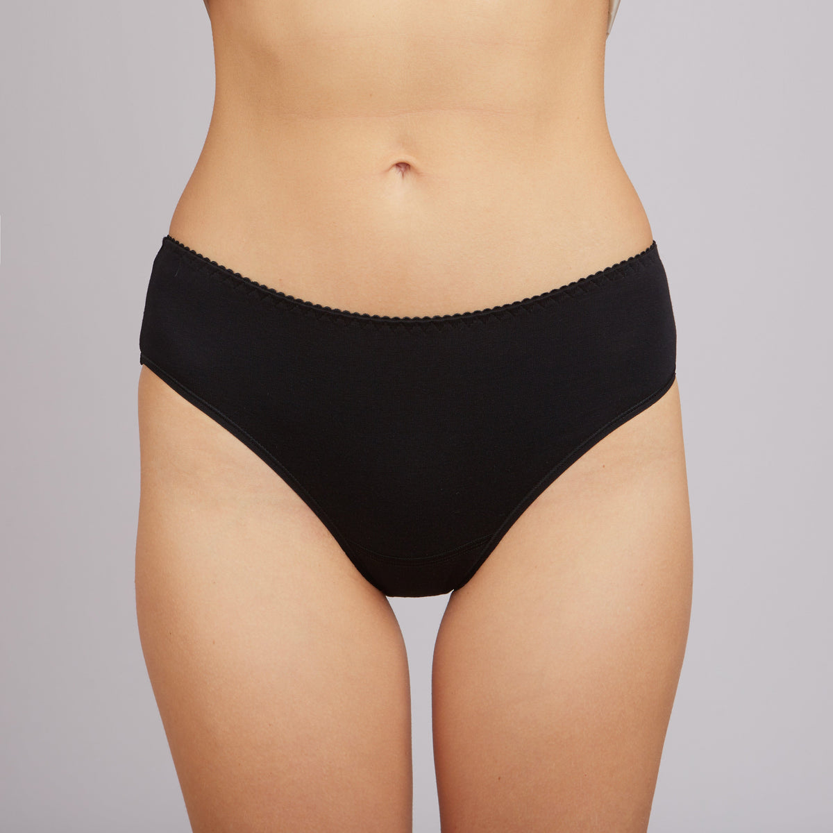 Medium-waisted nude cotton panties for women from Milavitsa, featuring comfortable slip design and soft breathable fabric.