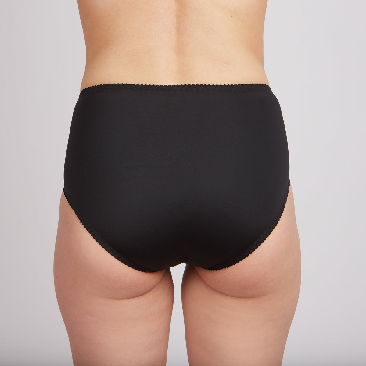 Nude high-waisted slip panties by Lornea, Crystal Curve collection, featuring smooth, seamless women's underwear with a comfortable fit.