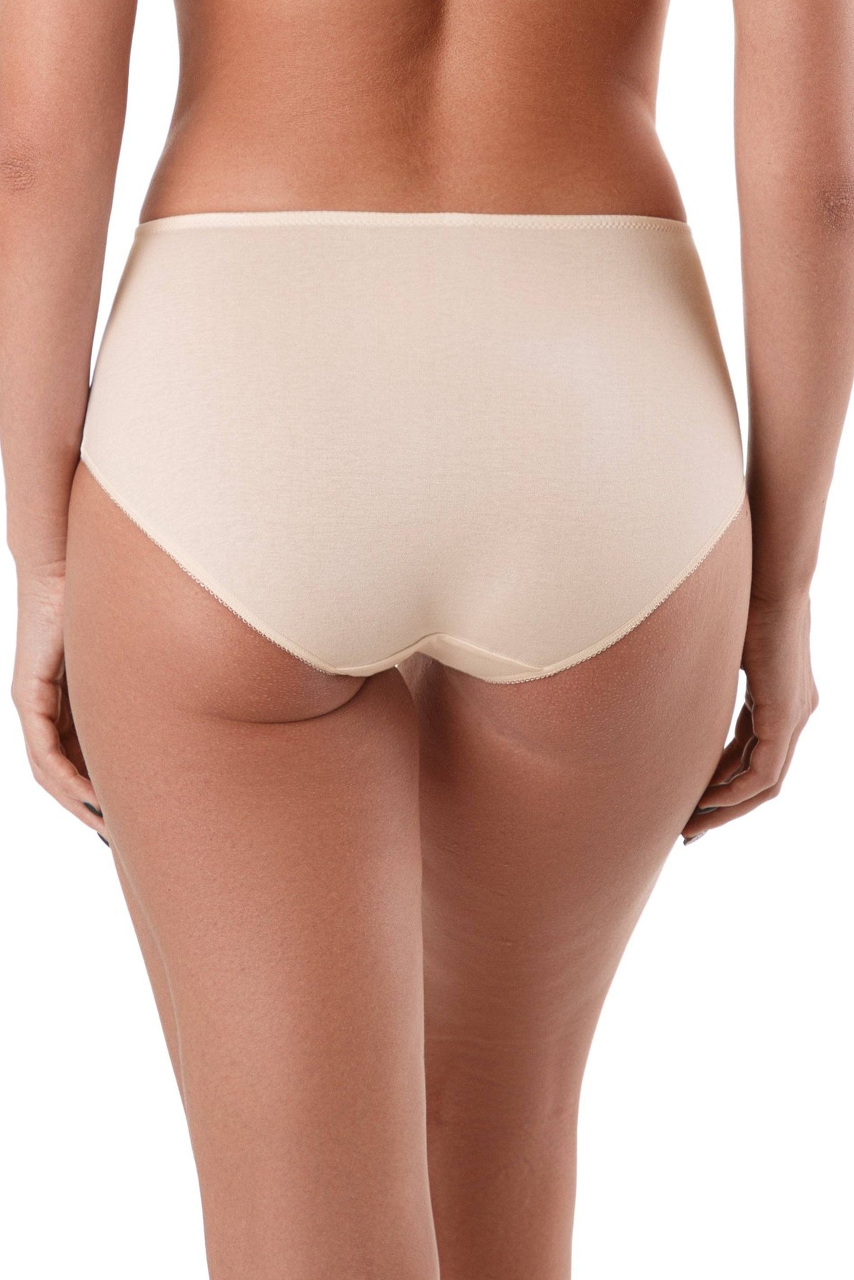 White women's shapewear panties called Opal Desire Bottoms by Lornea, designed for comfortable shaping and support.