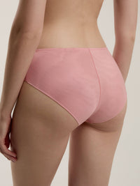 Rose-colored women's shapewear panties by Lornea, embodying femininity, designed for a smooth and comfortable fit.