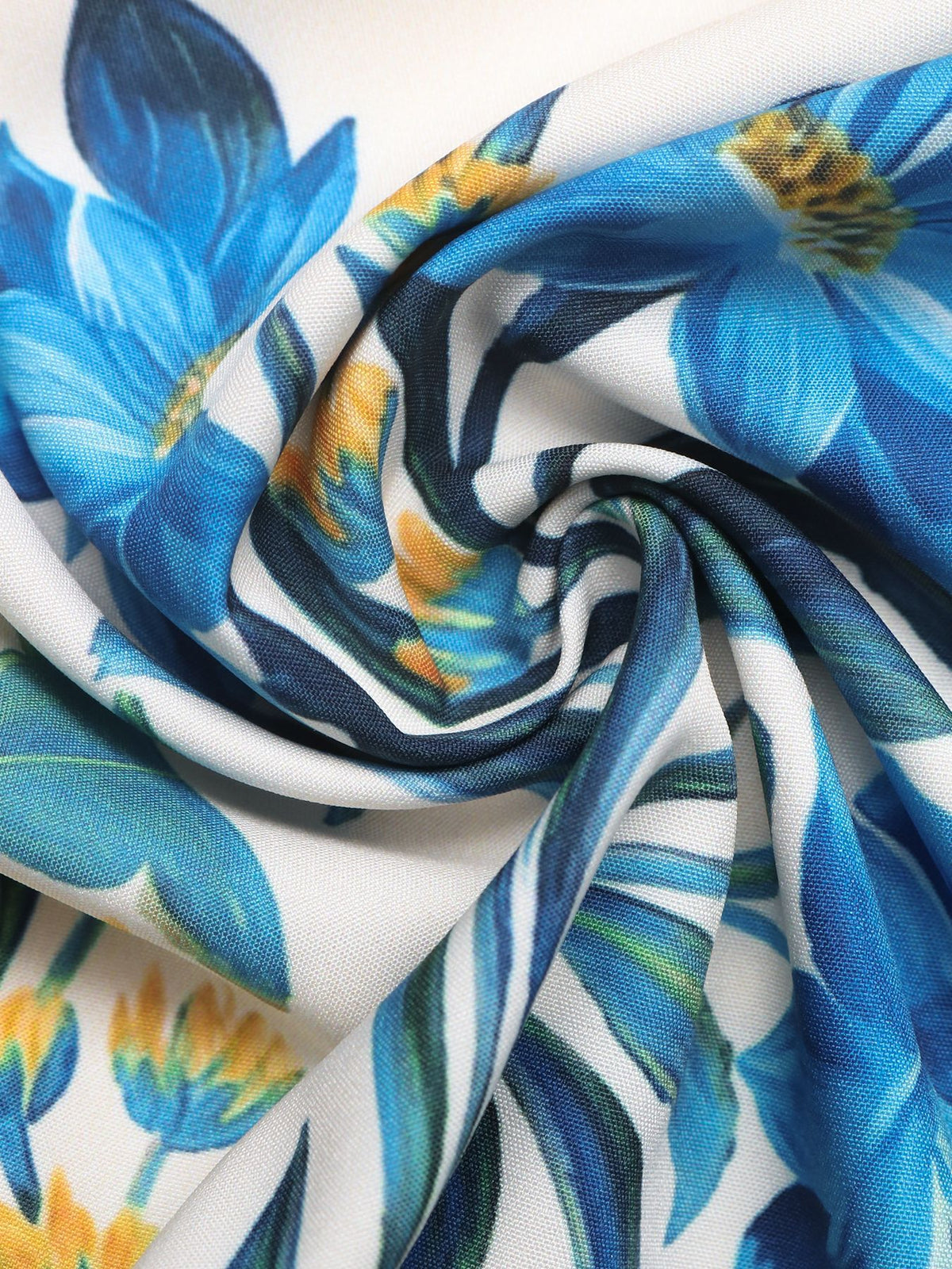 Floral print sweetheart neck maxi dress by Trendsi showcasing a flowing skirt and vibrant floral pattern on lightweight fabric.