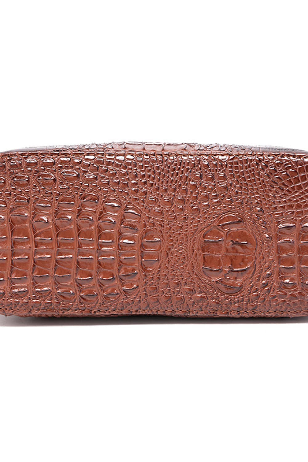 Trendsi PU leather handbag with sleek design and silver hardware, featuring dual top handles and a spacious interior.