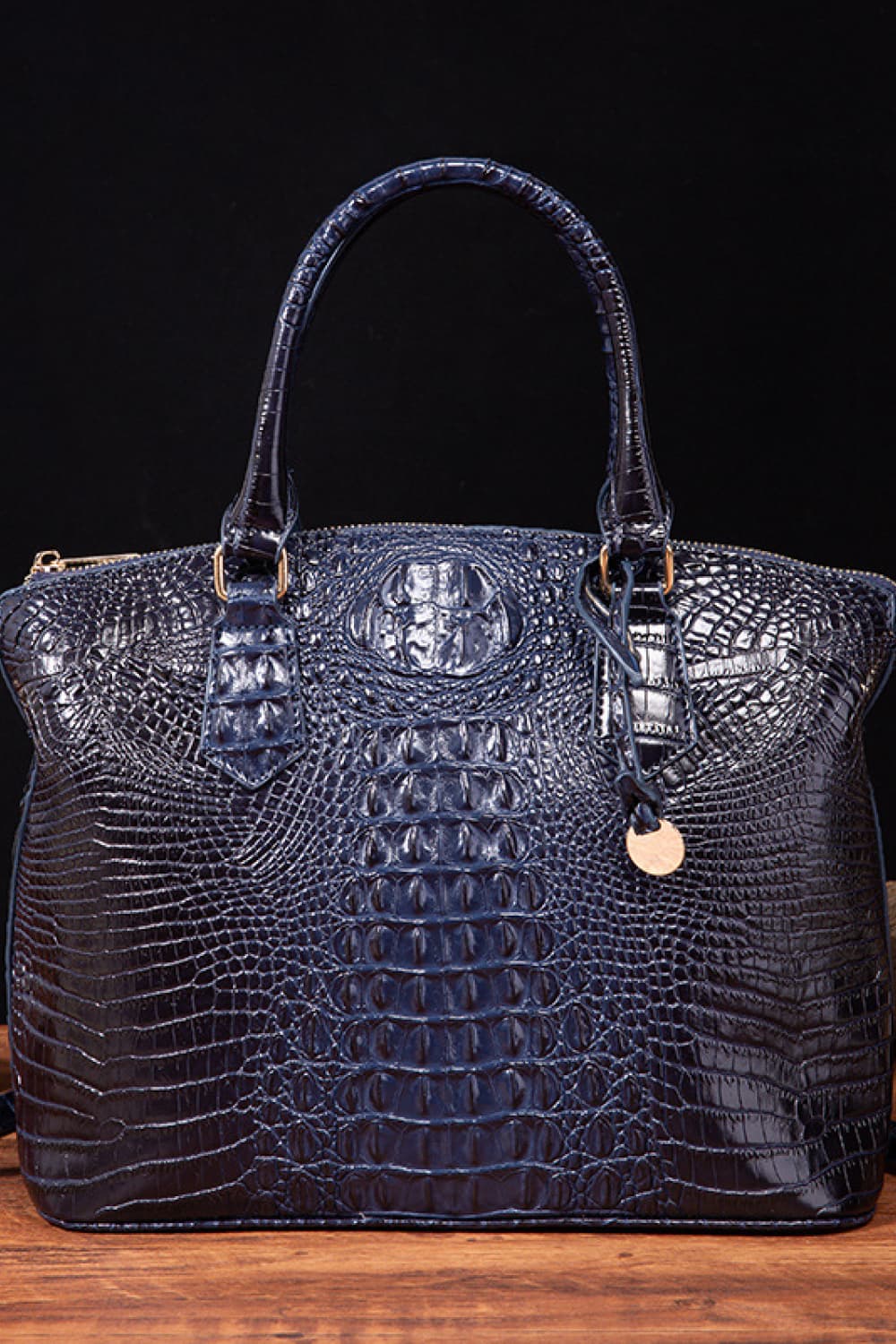 Trendsi PU leather handbag with top handles, stylish design, and spacious interior, perfect for daily use.