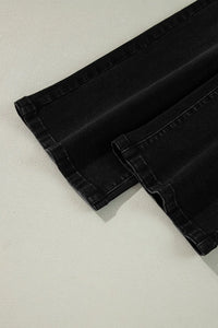 High-waisted wide-leg vintage wash jeans by Trendsi, featuring a relaxed fit and classic denim style displayed in the image.