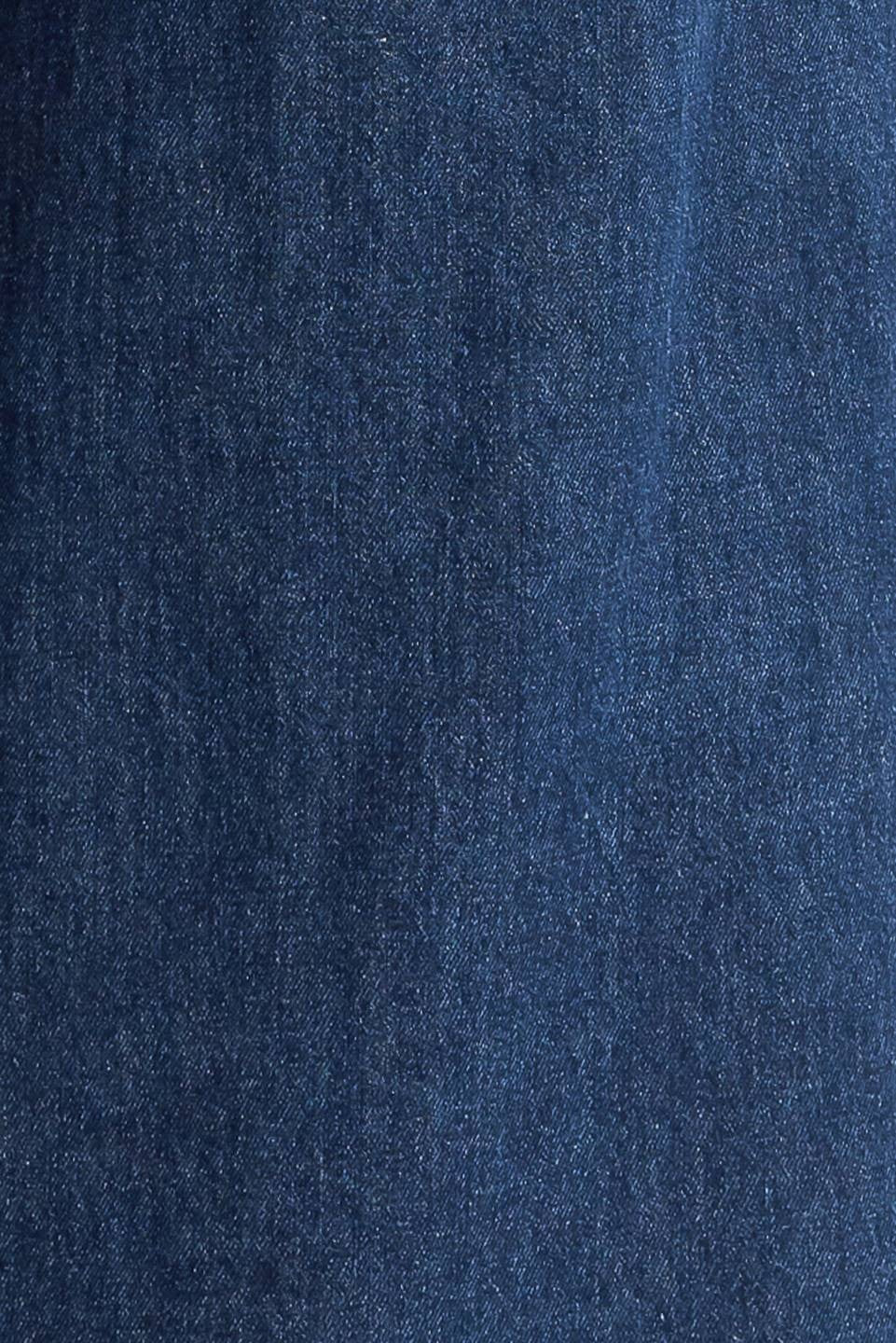 Voglio.us denim jeans with side buckle detail, slim fit, classic blue wash, featuring functional pockets and belt loops.