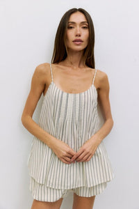 Striped cotton cami top from voglio.us featuring a stylish design and comfortable fit, perfect for casual or layered looks.