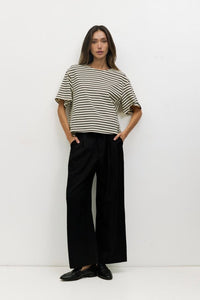 Striped cotton Cassandra top by voglio.us, featuring a stylish design with bold stripes and a comfortable fit.