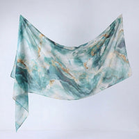 Watercolour Print Hijab Shawl(MH229)