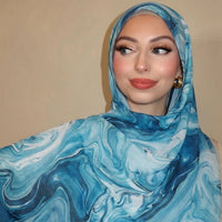 Watercolour Wash Hijab Scarf(MH240)