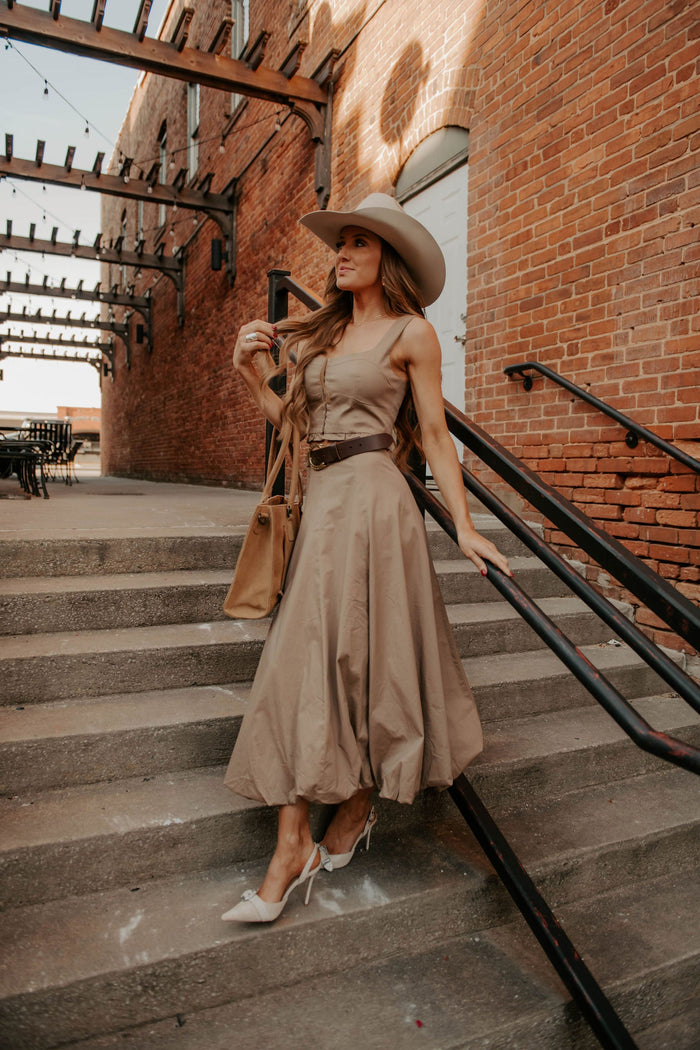 Western Vogue Boutique Barstow women's skirt set featuring coordinated top and skirt in stylish, casual western fashion.