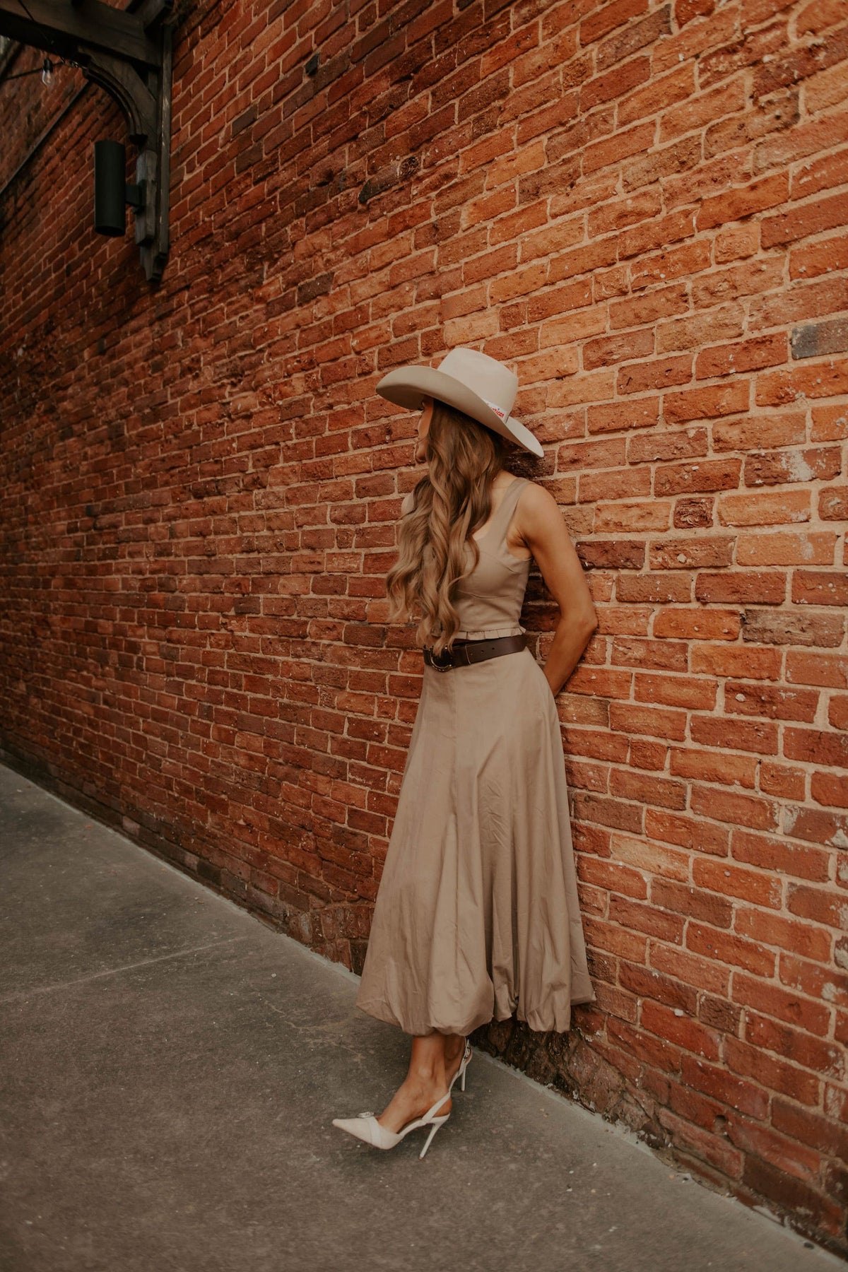 Western Vogue Boutique Barstow women's skirt set with stylish top and matching skirt, displayed on a mannequin.