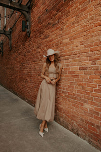 Western Vogue Boutique's Barstow women's skirt set featuring a stylish top and matching skirt, styled for a fashionable look.