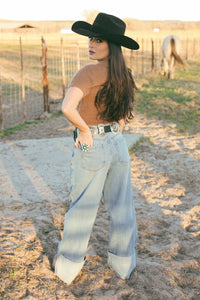 Western Vogue Boutique Bray Mocha Women's Summer Top, stylish sleeveless crop top with a relaxed fit and trendy design.