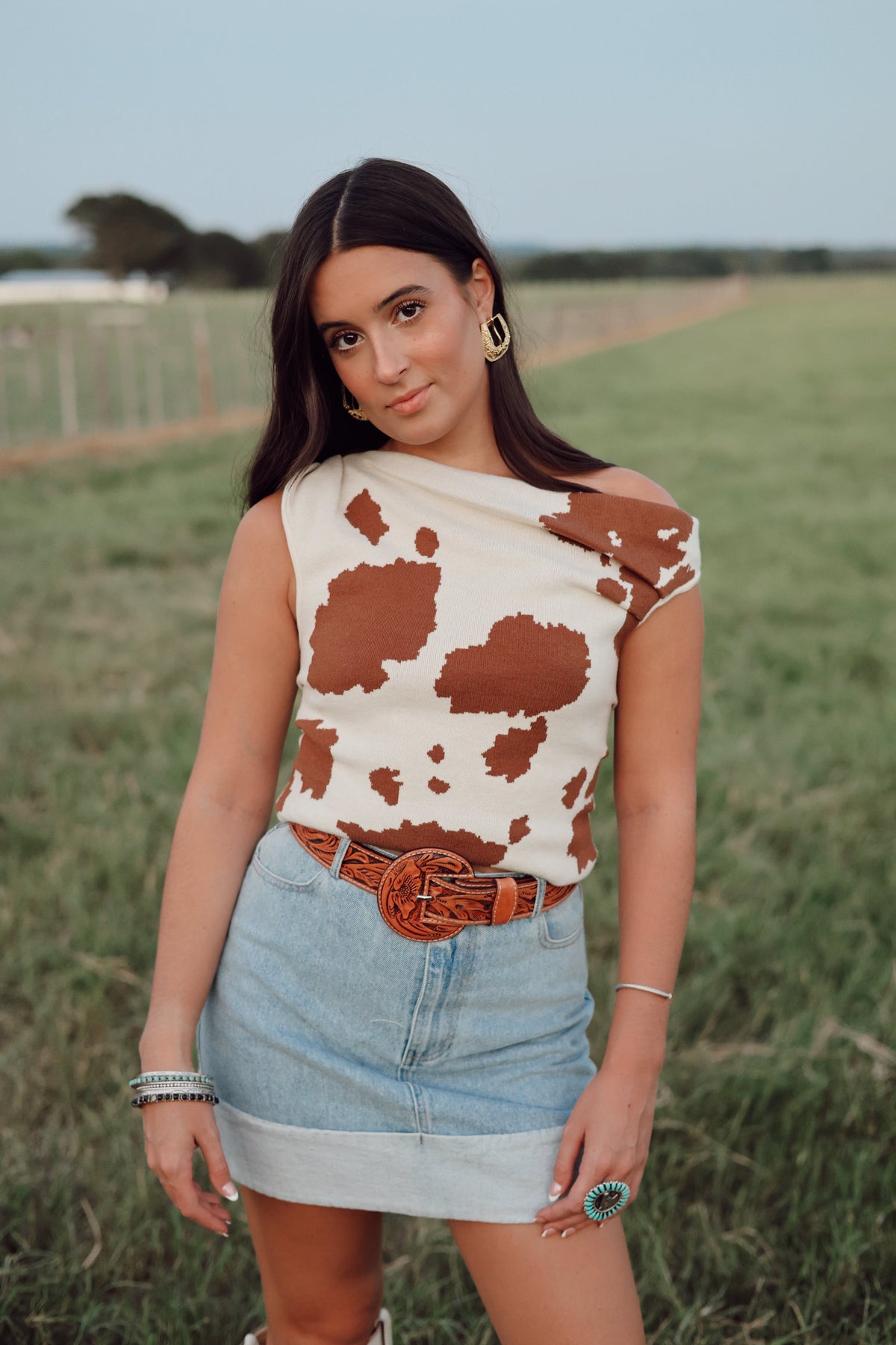 Old Athens women's top from Western Vogue Boutique, featuring a stylish casual design with a comfortable fit.