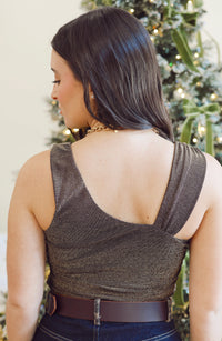 Western Vogue Boutique Opia Top Bodysuit, stylish women's top with a fitted design and modern neckline, shown in the image.